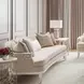 La Marisia Creamy Pearl Rectangular End Table