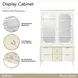La Marisia Creamy Pearl 2 Door Display Cabinet