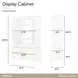 La Marisia Creamy Pearl 2 Door Display Cabinet