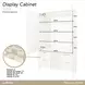 La Marisia Creamy Pearl 2 Door Display Cabinet