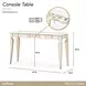 La Marisia Creamy Pearl Rectangular Console Table