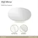 La Marisia Creamy Pearl Oval Wall Mirror