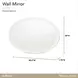 La Marisia Creamy Pearl Oval Wall Mirror