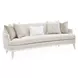 La Marisia Tranquil and Creamy Pearl Chenille 91" Sofa