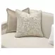 La Marisia Tranquil and Creamy Pearl Chenille 91" Sofa