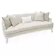 La Marisia Tranquil and Creamy Pearl Chenille 91" Sofa