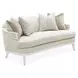 La Marisia Tranquil and Creamy Pearl Chenille 72" Loveseat
