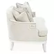 La Marisia Tranquil and Creamy Pearl Chenille 72" Loveseat