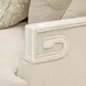 La Marisia Tranquil and Creamy Pearl Chenille 72" Loveseat