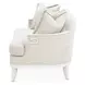 La Marisia Tranquil and Creamy Pearl Chenille 72" Loveseat