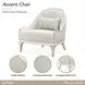 La Marisia Champagne and Tranquil Accent Chair
