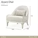 La Marisia Champagne and Tranquil Accent Chair