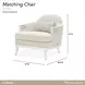La Marisia Creamy Pearl and Tranquil Matching Chair