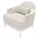 La Marisia Creamy Pearl and Tranquil Matching Chair