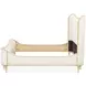 Camellia Field Cornsilk and Caramel Upholstered Panel Bedroom Set with USB Charging
