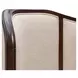 Camellia Field Warm Pecan King Upholstered Bed with USB Charging