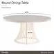 Camellia Field Warm Pecan 60" Round Dining Table
