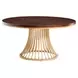 Camellia Field Warm Pecan 60" Round Dining Table