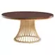 Camellia Field Warm Pecan 60" Round Dining Table