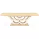 Camellia Field Caramel Extendable Rectangular Dining Room Set