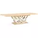 Camellia Field Caramel Extendable Rectangular Dining Room Set