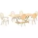 Camellia Field Caramel 124" Extendable Rectangular Dining Table