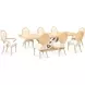 Camellia Field Caramel 124" Extendable Rectangular Dining Table