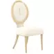 Camellia Field Cornsilk Upholstered Dining Side Chair Set of 2
