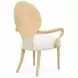 Camellia Field Cornsilk Upholstered Dining Arm Chair Set of 2