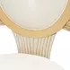 Camellia Field Cornsilk Upholstered Dining Arm Chair Set of 2