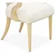 Camellia Field Cornsilk Upholstered Dining Arm Chair Set of 2
