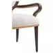 Camellia Field Warm Pecan and Linen Dining Arm Chair