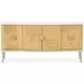 Camellia Field Caramel Extendable Rectangular Dining Room Set