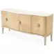 Camellia Field Caramel Extendable Rectangular Dining Room Set