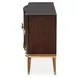 Camellia Field Warm Pecan Sideboard with Adjustable Shelves