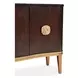 Camellia Field Warm Pecan Sideboard with Adjustable Shelves