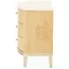 Camellia Field Cornsilk and Caramel Upholstered Panel Bedroom Set with USB Charging
