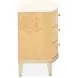 Camellia Field Cornsilk and Caramel Upholstered Panel Bedroom Set with USB Charging