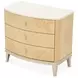 Camellia Field Cornsilk and Caramel Upholstered Panel Bedroom Set with USB Charging
