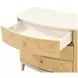Camellia Field Caramel 3 Drawer Nightstand
