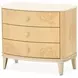 Camellia Field Caramel 3 Drawer Nightstand