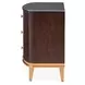 Camellia Field Warm Pecan 3 Drawer Nightstand
