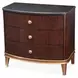 Camellia Field Warm Pecan 3 Drawer Nightstand
