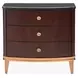 Camellia Field Warm Pecan 3 Drawer Nightstand