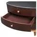 Camellia Field Warm Pecan 3 Drawer Nightstand