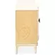 Camellia Field Cornsilk and Caramel Upholstered Panel Bedroom Set with USB Charging