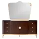 Camellia Field Pecan Upholstered Bedroom Set