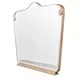 Camellia Field Warm Pecan Arch Dresser Mirror