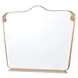 Camellia Field Warm Pecan Arch Dresser Mirror