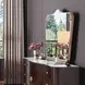 Camellia Field Warm Pecan Arch Dresser Mirror